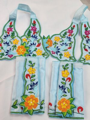 Gaura Nitai Deity Attire – Traditional Handmade Silk Poshak for Worship,