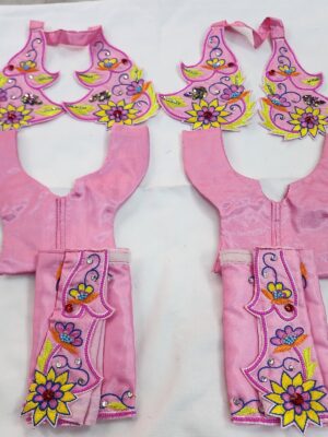 Gaura Nitai Deity Dress – Handmade Embroidered Silk Outfit