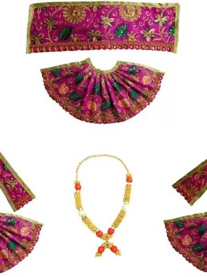 Jagannath Balram Subhadra Outfit – Traditional Handmade Silk Poshak