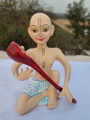 20240213_171011 7Inch/18cm Handmade Fiber kunj bihari shri haridas statue from vrindavan . haridas sampraday haridas murti , banke bihari haridas ji