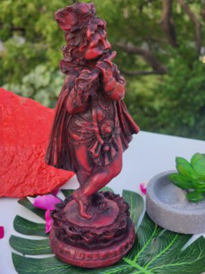 9inch/23cm coconut wood krishna standing statue with flute , home decor , show piece , religious gift , hare krishna ,mahadev decor