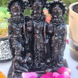 7inch/17cm coconut wood ram darbar , ram family , gift purpose ,  home decor , show piece , religious gift , hare krishna ,