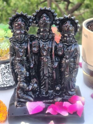 7inch/17cm coconut wood ram darbar , ram family , gift purpose ,  home decor , show piece , religious gift , hare krishna ,