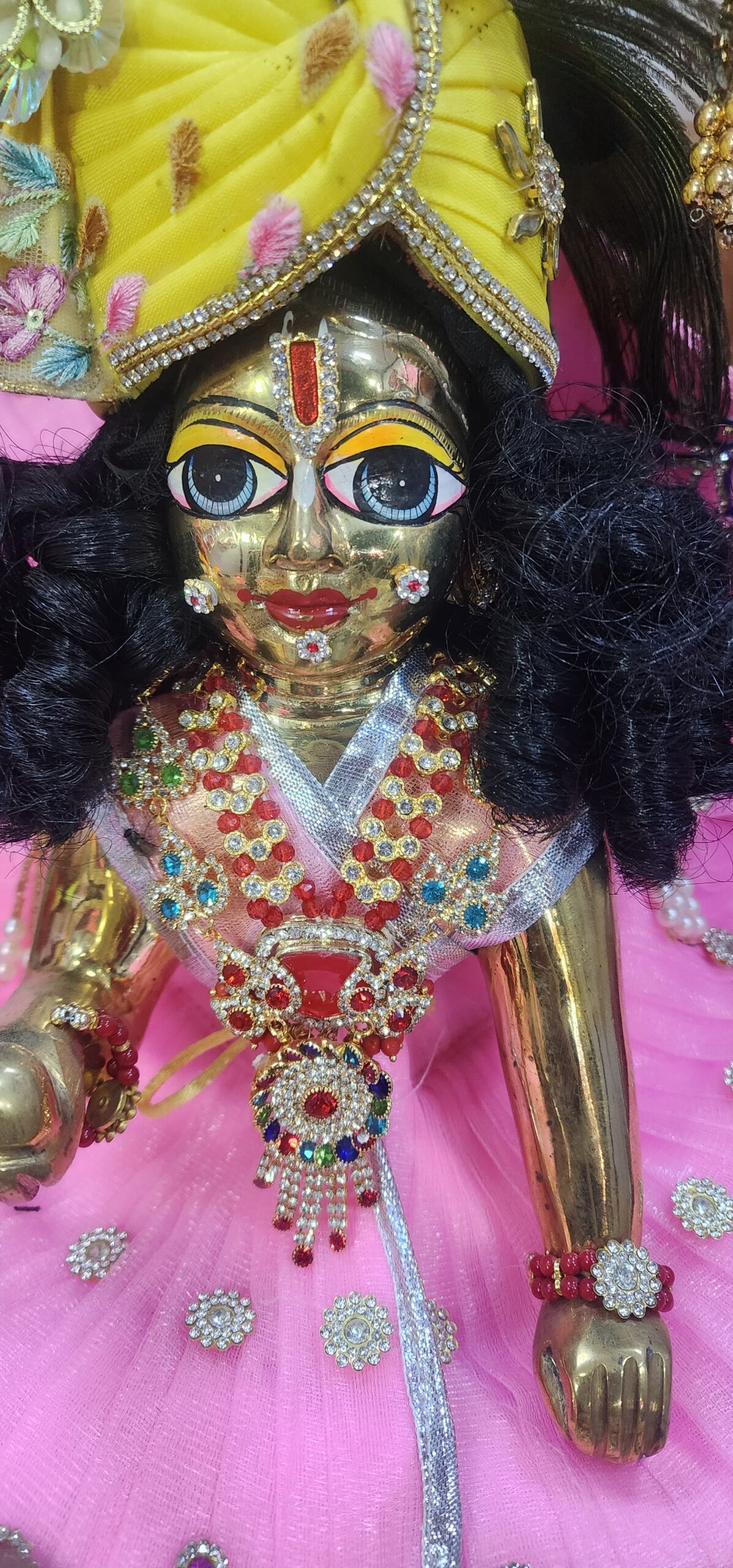 10inch/12 no five metal  Laddu Gopal Statue  Finish, Vrindavan Made 12 No. Laddu Gopal panchdhatu , vrindavan bal gopal , baby krishna