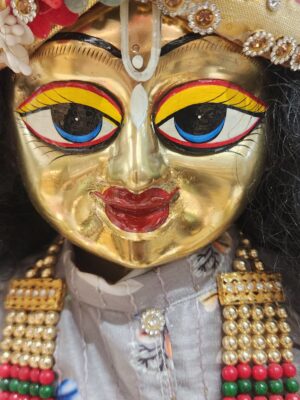 20241222_171417 14 Inch Brass Laddu Gopal Statue | 13 kg Big Bal Gopal Murti | Handmade Krishna Deity for Home Temple | 36 cm Vrindavan