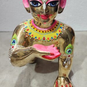 11inch/28cm   Brass Laddu Gopal Statue  Finish, Vrindavan Made 12 No. Laddu Gopal Brass Idol , vrindavan bal gopal , baby krishna