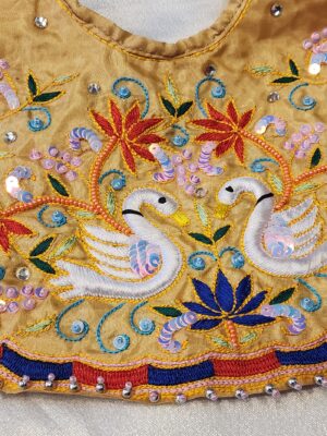 Handcrafted Jagannath Baldev Subhadra Dress, Embroidered Deity Attire, Made in Holy Vrindavan, Custom Sizes for Worship and Festivals