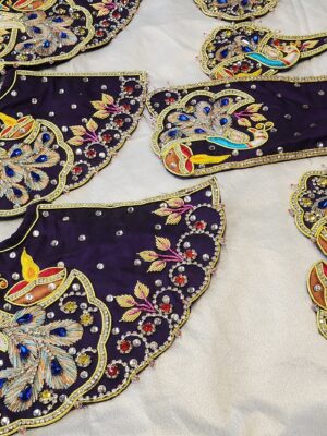 20250107_152255 Jagannath Baldev Subhadra Outfit Handmade Embroidered Exquisite Embroidered Dress