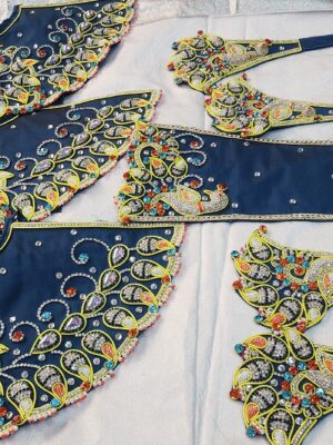 Jagannath Baldev Subhadra Handmade Outfit, Embroidered Dress for Deities, Vrindavan Creation, Custom Sizes for Devotional Use