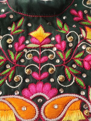 20250301_145901 Traditional Radha Krishna Handmade Outfit | Vrindavan Embroidery Dress | Pure Cotton Devotional Wear | Zari Work Temple Shringar for Pooja