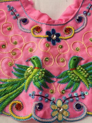 20250301_150300 Exclusive Radha Krishna Handmade Dress | Embroidery & Zari Work Temple Attire | Vrindavan Crafted | Premium Cotton Deity Pooja Wear