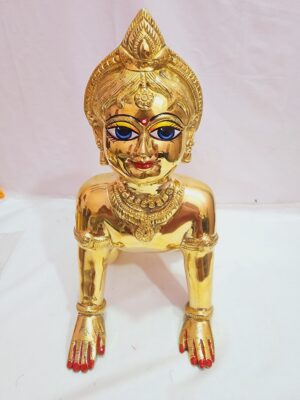 20240206_095512 12inch/30cm brass radha rani statue , vrindavan radha rani murti , shriji murti , radha vallabhi radha rani , vrindavaneshwari sriji radha