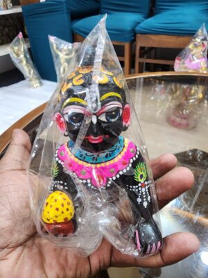 20240213_110158 5inch/13cm brass black laddu gopal deity , vrindavan bal gopal , baby krishna , lord krishna in little form , baby krishna gopal