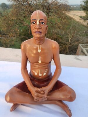 20240213_170121 7Inch/18cm Handmade Fiber shrila prabhupad iskcon founder statue from vrindavan .prabhupad , iskcon devotee , hare krishna