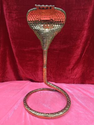 IMG_20260521_102711 18Inch/45cm Brass Five Head Sheshnag | Panchmukhi Nag Canopy | Cobra Hood for Deity Murti | Brass Shesh Naag Temple Decor
