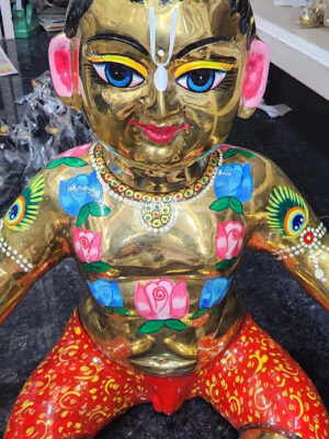 il_fullxfull.5249457330_3nd4 Large 18Inch/46cm Brass lala Laddu Gopal Statue – 3D Design, Blue Finish, Vrindavan Made18 inch Laddu Gopal Brass Idol 46cm Unique ,