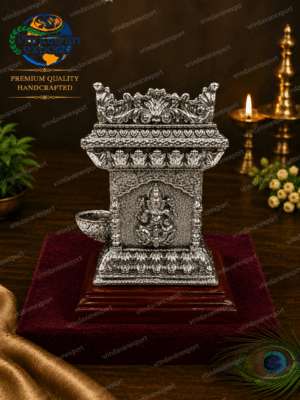 18aca835-cbb3-423e-93c7-25bc2dd3a728 999 Silver Plated Tulsi Planter | Tulsi Vrindavan Mandir | Hindu Pooja Decor | Diwali Gift | Indian Spiritual Home Temple Decor