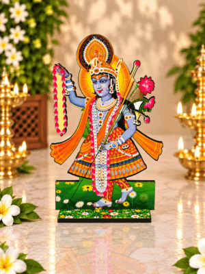 d8de784d-2297-4a12-b7f8-8c0babdbb45c Shrinathji MDF Idol 6Inch, Nathdwara Krishna Wooden Standee, Shreenathji Govardhan Krishna Altar Decor, Hindu Pooja Gift,bulk order